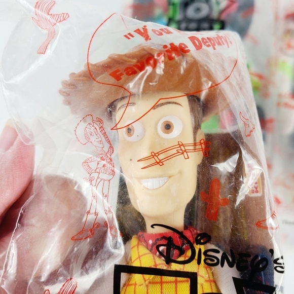 COLLECTIBLE SET OF 3 BURGER KING TOYS 1995 UNOPENED WOODY, BUZZ LIGHTYEAR & R.C. - Picture 3 of 7